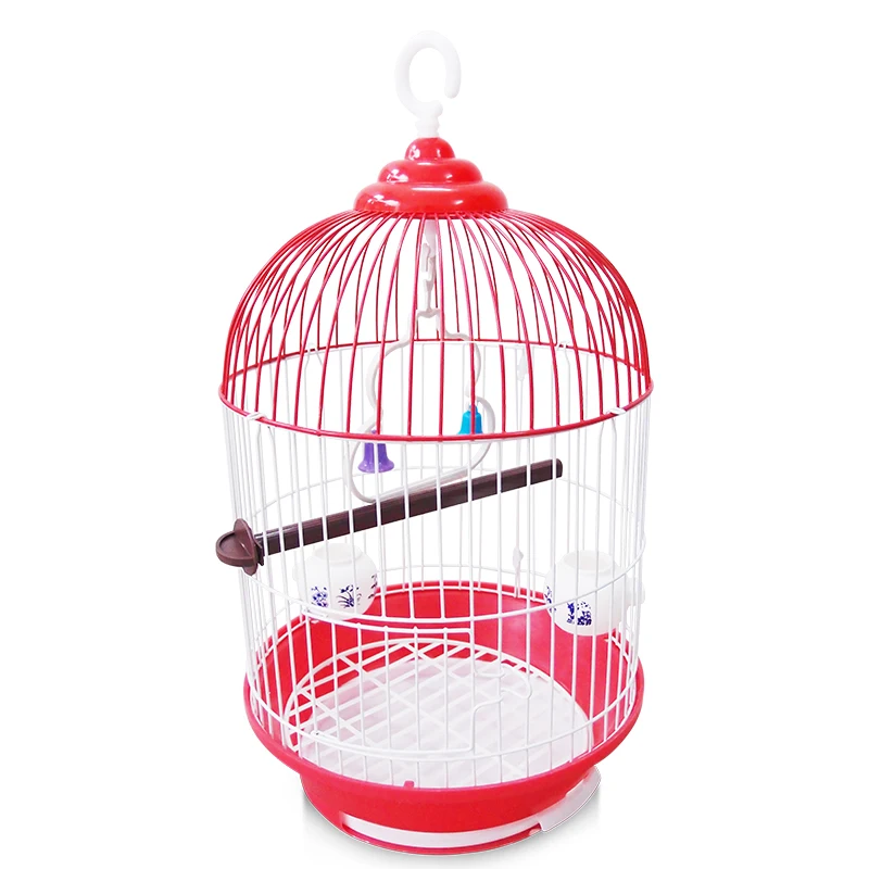 
New Round Small Decorative Travel Pet Flight Bird Cages for Parakeets Finches Canaries Lovebirds Parrot 
