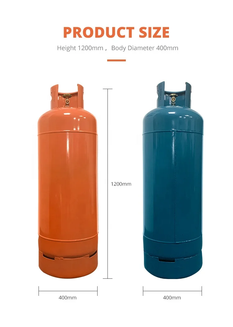 Factory 48kg 50kg lpg gas cylinder 118L price of lpg gas gas tanker lpg