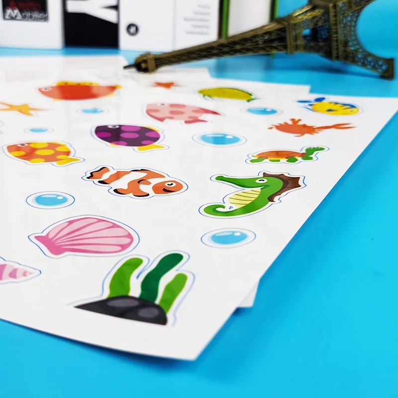 Customized Crystal Code Inkjet Transparent A4 Self Adhesive Clear Vinyl Sheets Sticker Paper Roll