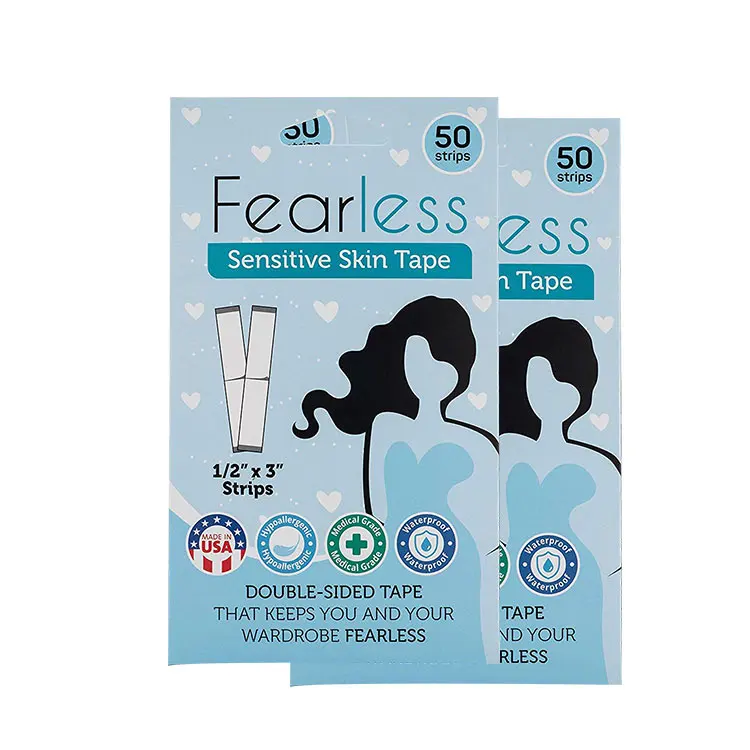 Тонкая тканевая лента, Женская двусторонняя лента для одежды и тела, прозрачный цвет для всех оттенков кожи, 50 шт.