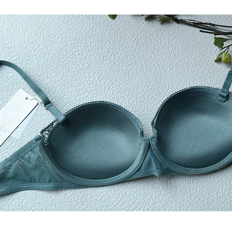 China Sexy Bridal Girls Fancy 1/2 Cup Bra and Panties Set Underwire push up Lace bra set