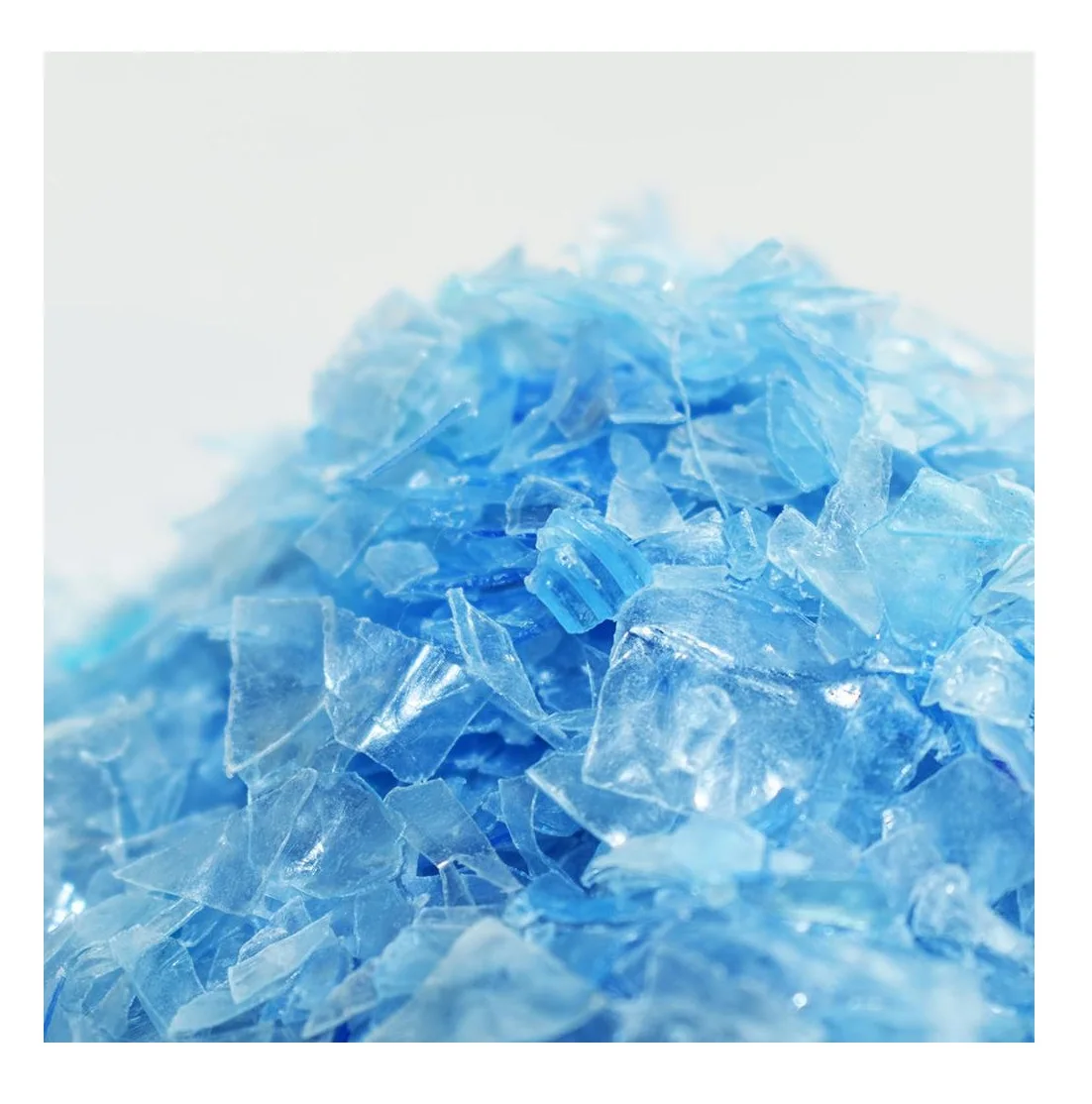 The High Quality of Recycled Plastic of Blue Hot Washed Pet Flakes Made in Vietnam with Hottest Price