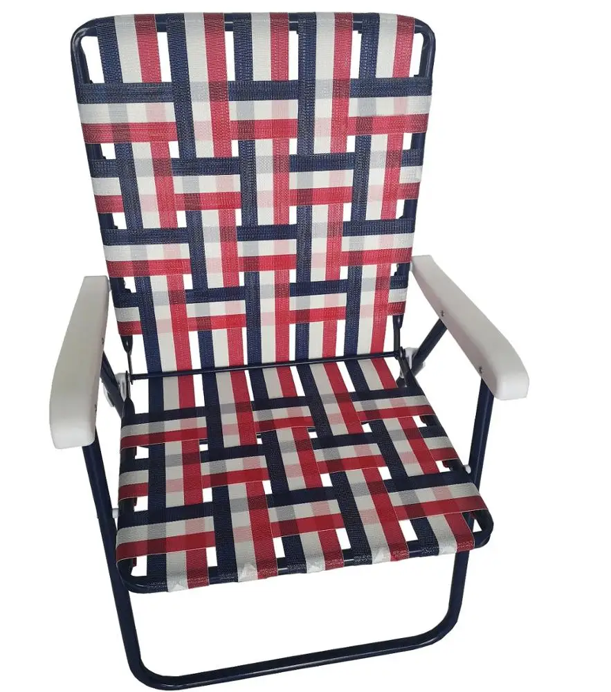 wholesale aluminum frame Leisure Folding Chair PE band breathable beach chair