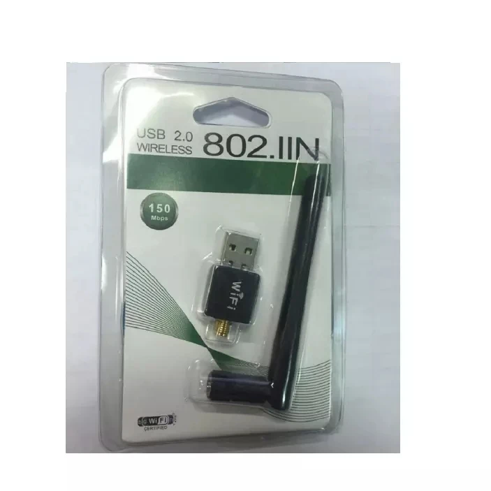  Мини USB беспроводной адаптер 150 Мбит/с WIFI приемник 802.IIN с антенной 2 0 Сетевая карта