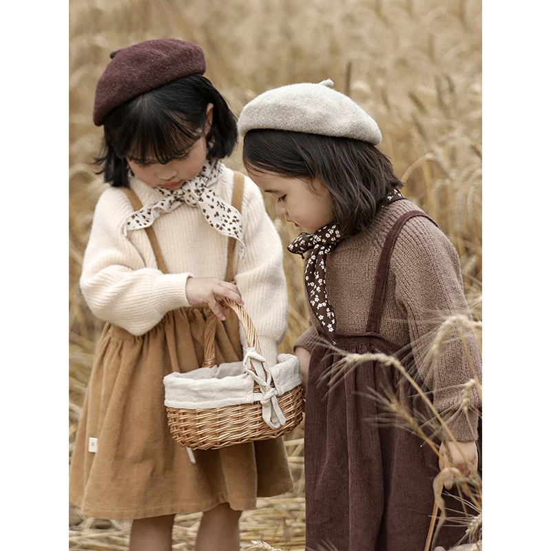 YOEHYAUL Boutique High Quality Autumn Spring Baby Infant Toddler Pullover Knit Clothes Kids Solid Color Sweater