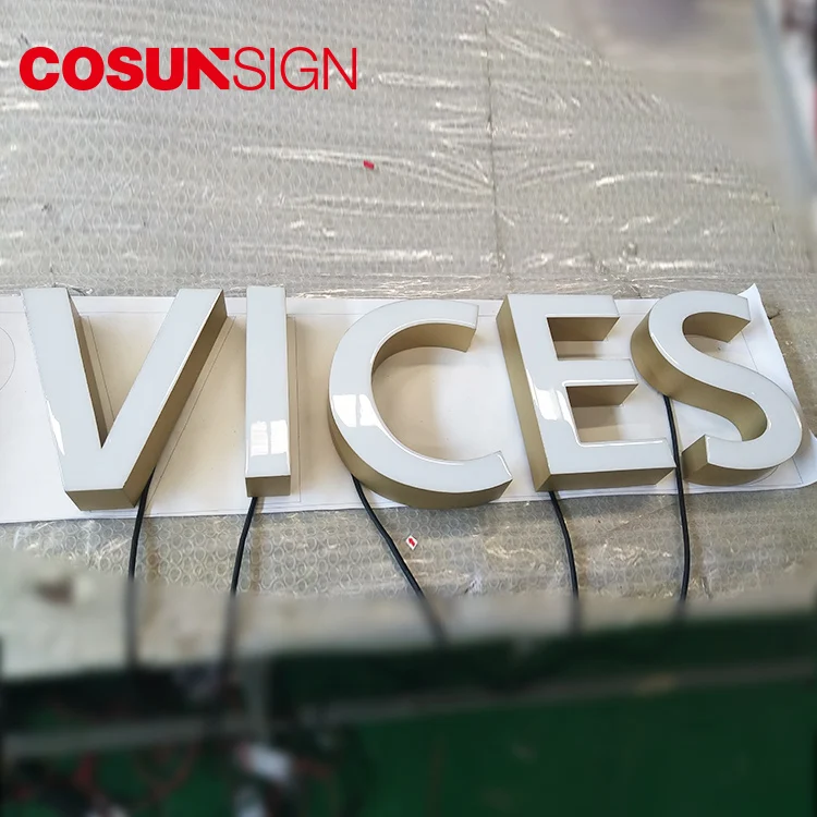 fronlit resin epoxy sign letters, chain shop indoor advertisement equipments, resin letters