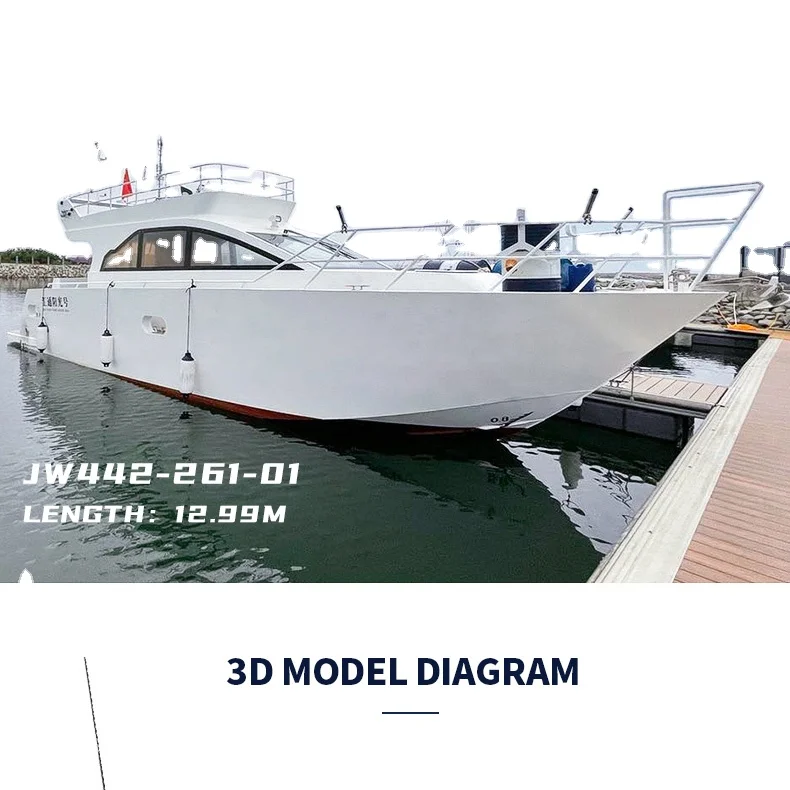 Роскошная лодка для яхты JS яхта из алюминиевого сплава и магниевого длиной 43 фута