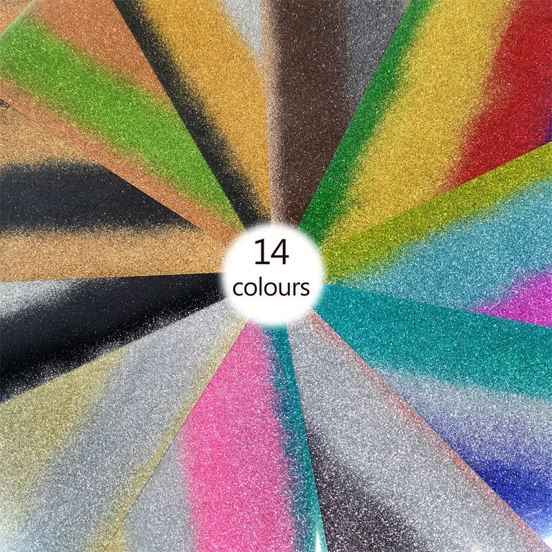 SIANMAY glitter htv Low MOQ custom heat transfers vinyl  cricut sheets for t-shirts