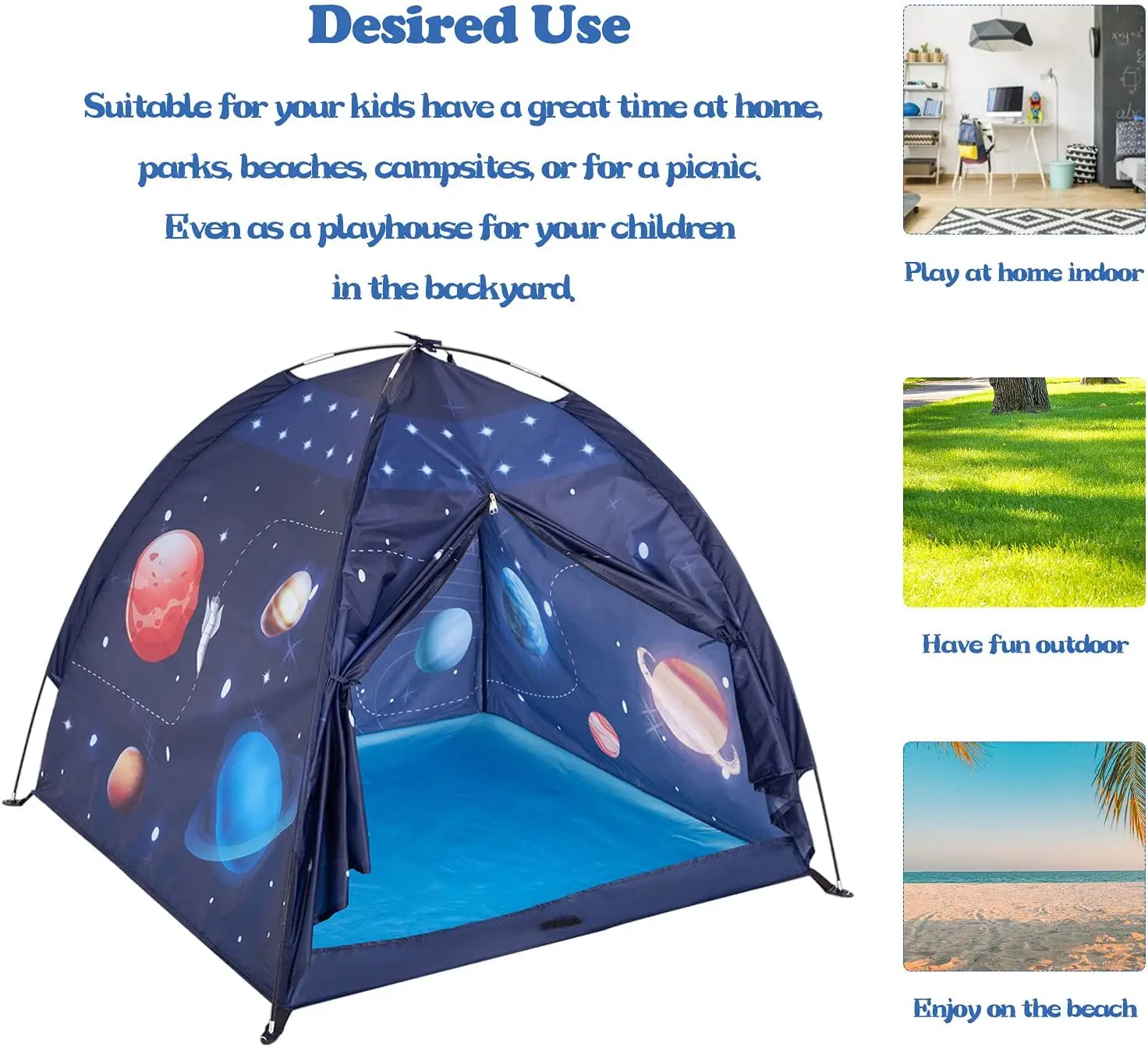 Imaginative Gift Gentle Space World Universe Indoor Playhouse Play Tent