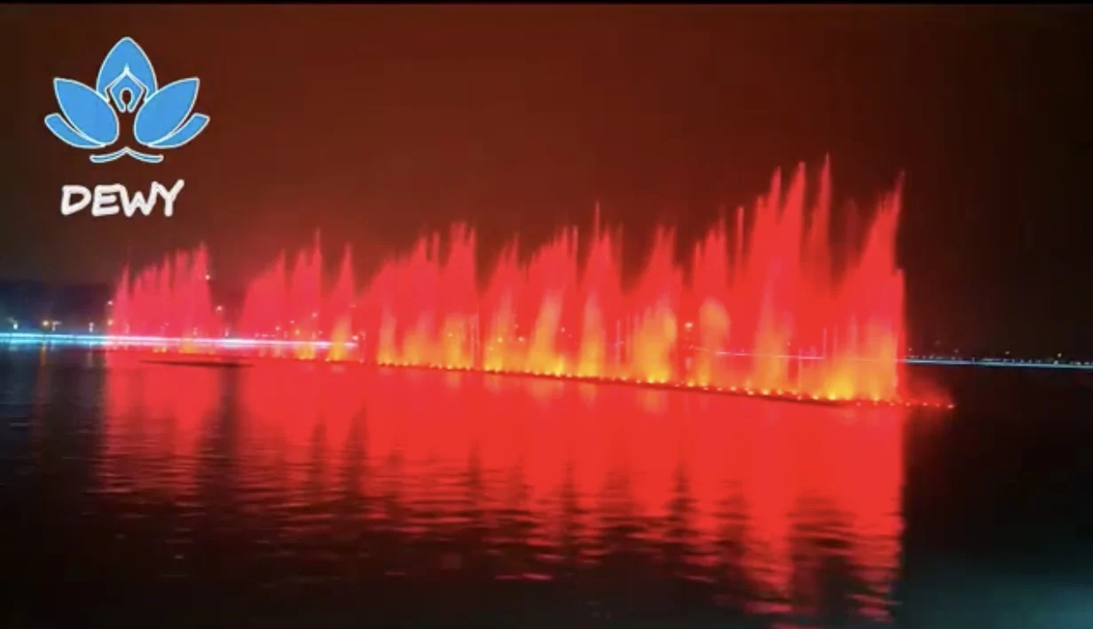 Low price free design outdoor large lake and sea lighting music dance water waterfall fountain