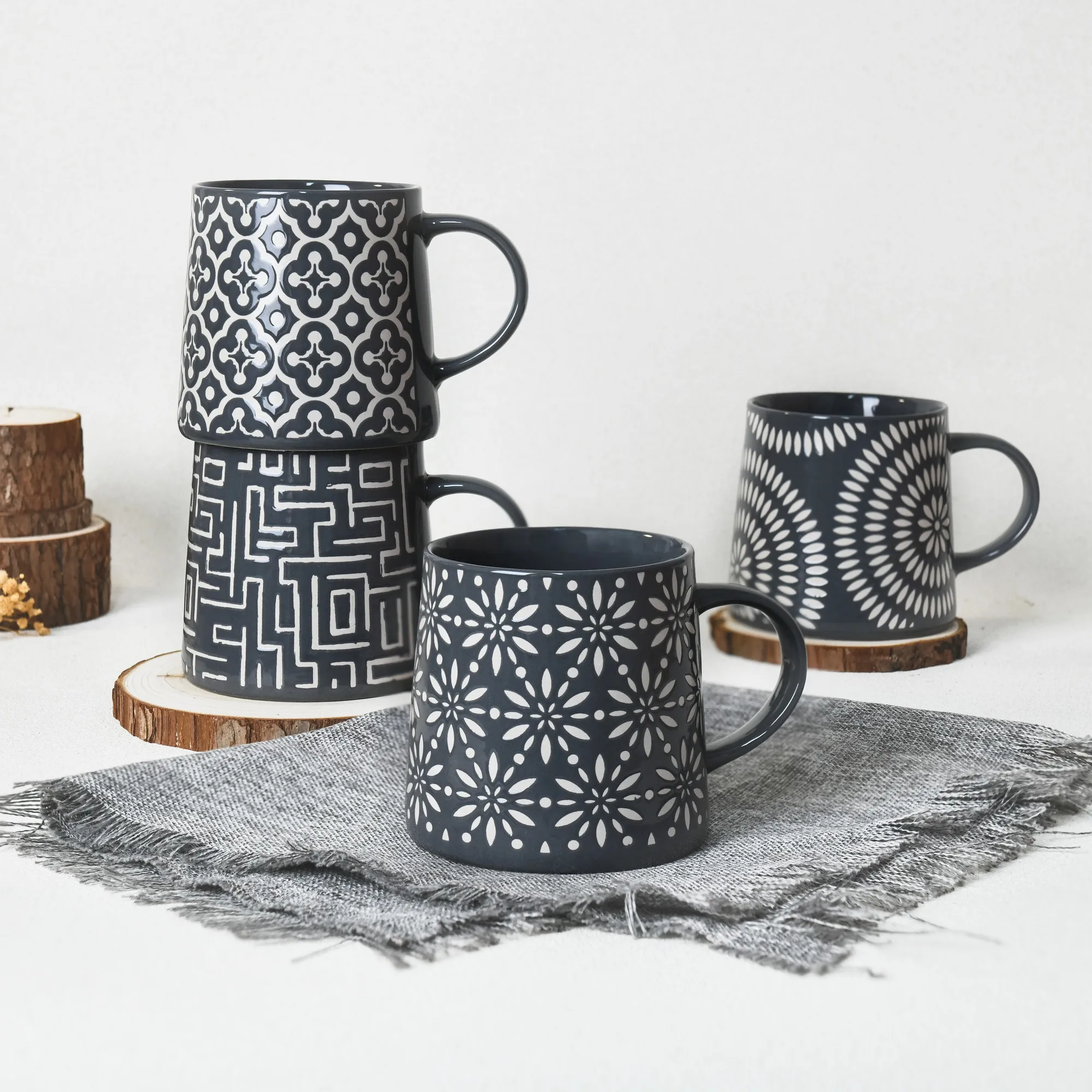 2024 New Bone China Coffee Tea Cup mug sets Ceramic cup set porcelain Coffee and Tea Sets