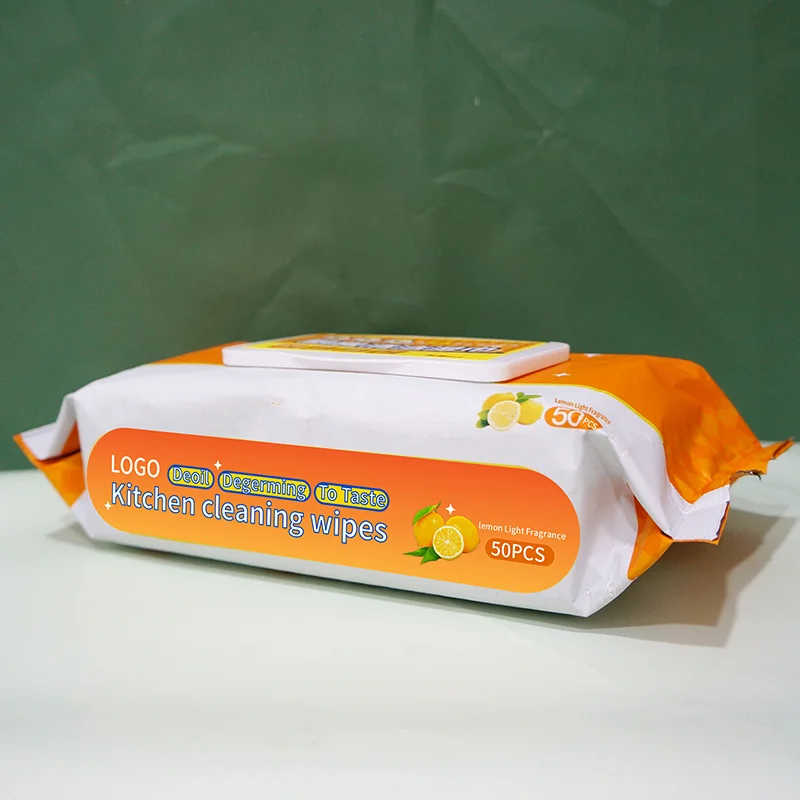 Spunlace Non-Woven  Kitchen Surfaces  Cleaning Wet Wipes