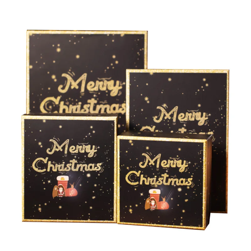 Manufactory wholesale merry christmas gift box presentation box
