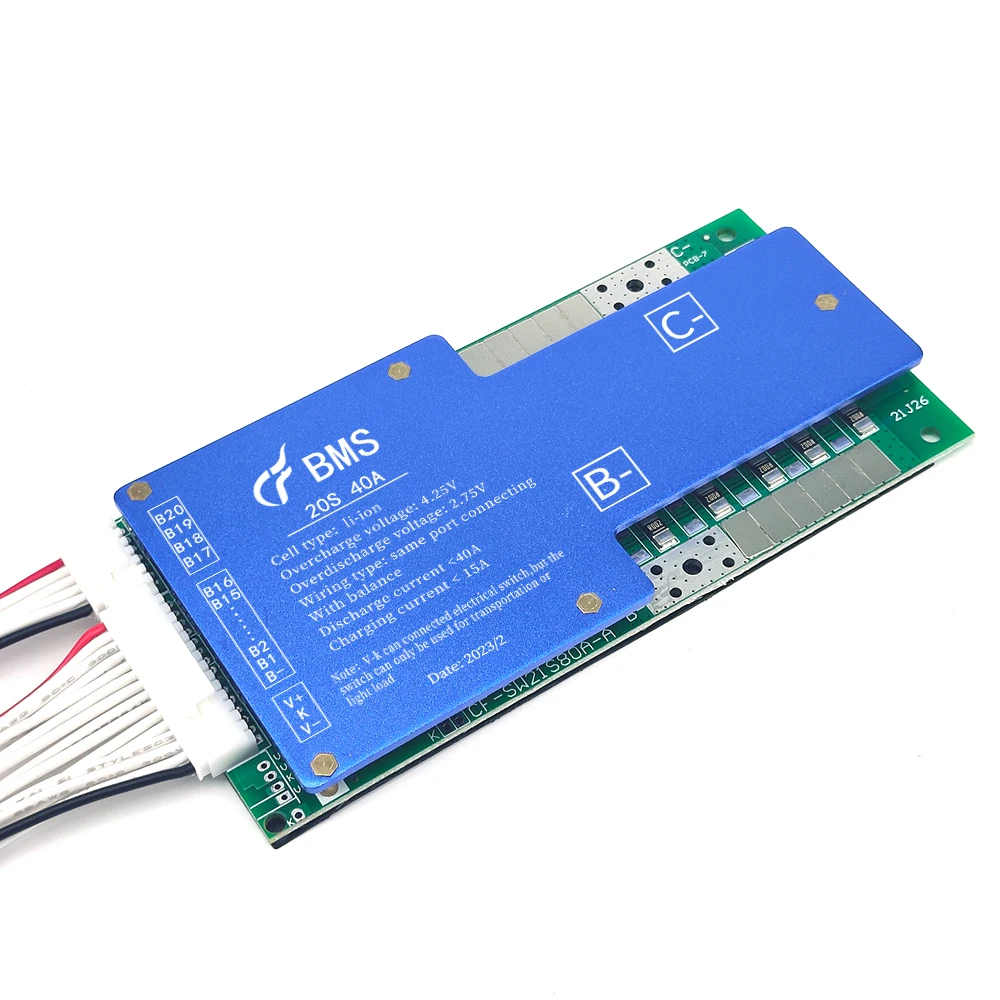 li-ion 13S 48V 14S 52V 17S 60V 20S 72V 21S lifepo4 16S 48V 20S 60V 40A/50A Lithium battery bms board BMS Same Port balance