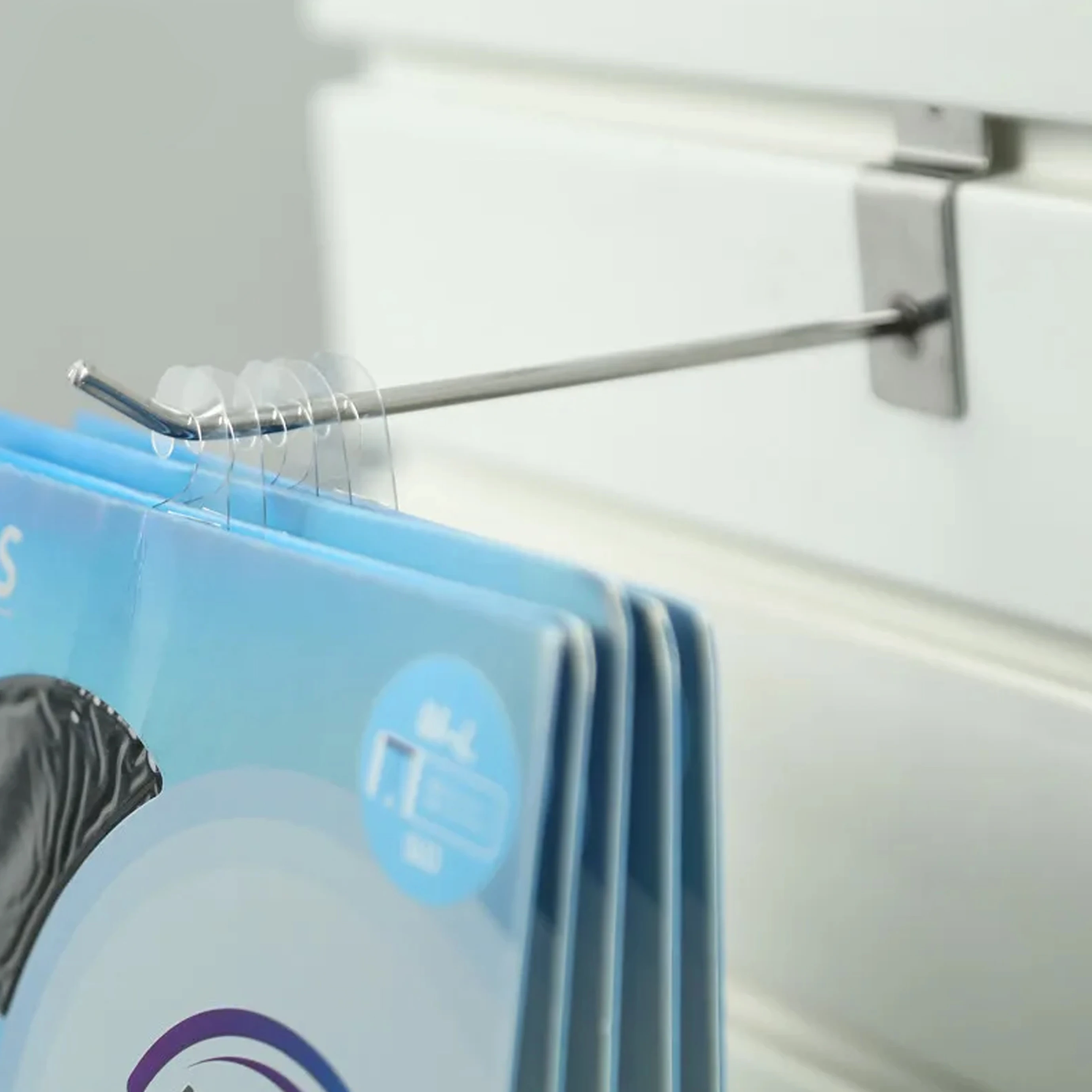 Self Adhesive Hang Tabs Hooks Clear Plastic Hang Tags Display Tabs J-Hook& Slot Hole Pegboard Hang Tabs