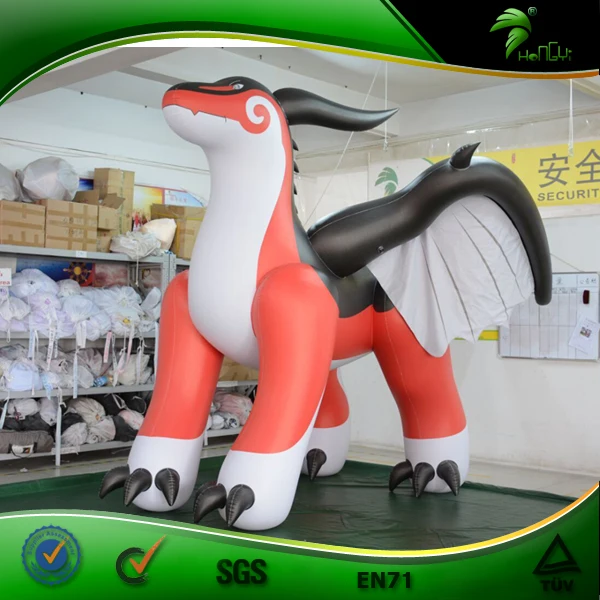 3 D Inflatable Red Dragon Balloon Cartoon Zenith Dragon Character Toy Hongyi SPH Doll