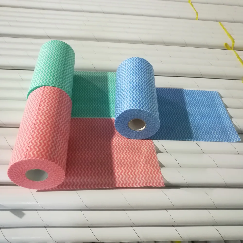 Factory super absorbent heavy duty spunlace non woven wipe perforated roll