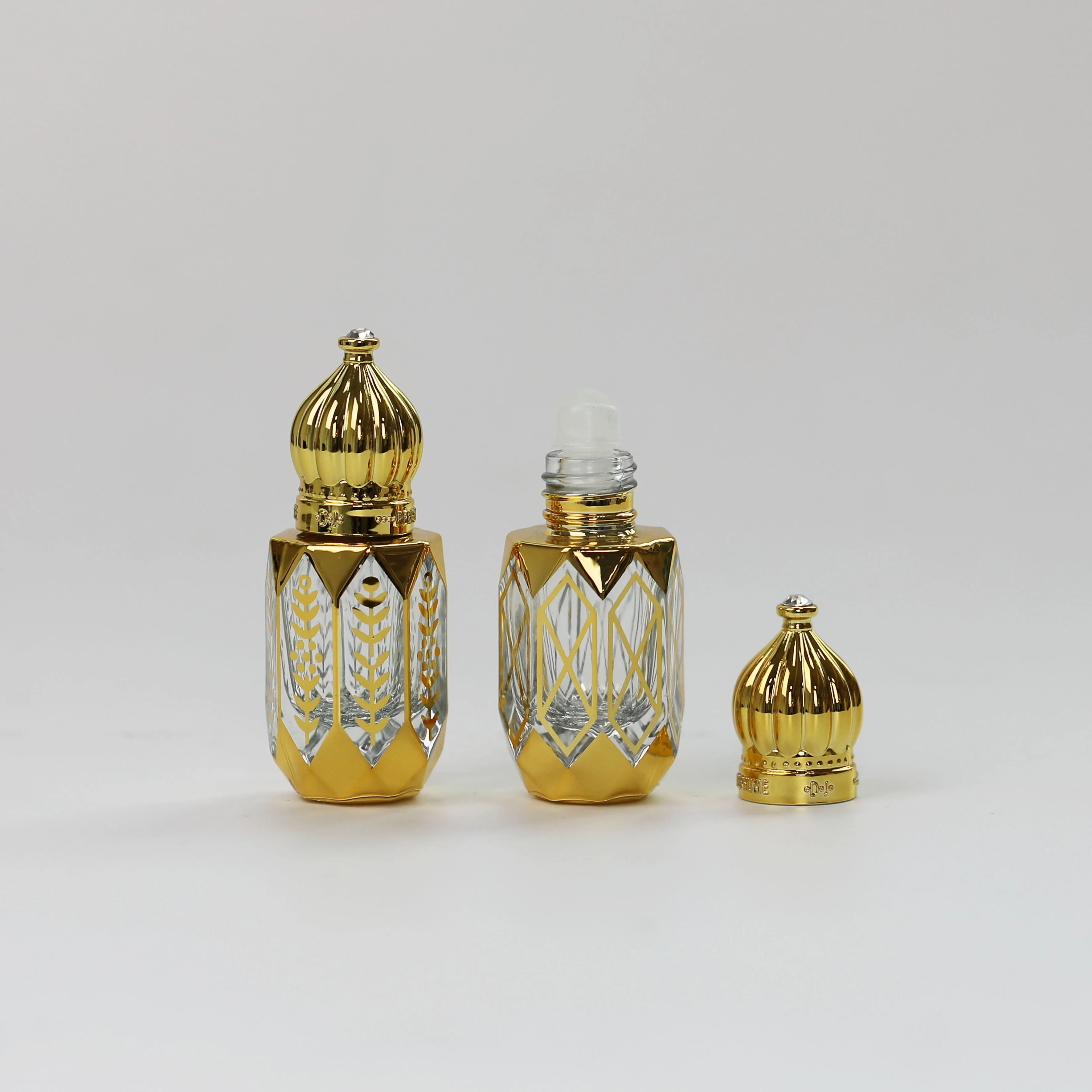 Portable Mini 3Ml 6Ml 12Ml Perfume Oil Attar Bottles Glass,Empty Glass 3Ml Attar Oil Bottles Perfume