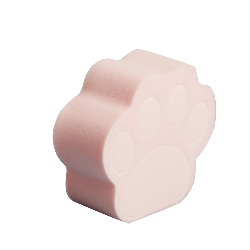 Wholesale beauty egg Cosmetic Sponge Puff blender customize make up sponge private label latex Pink Cat Paw makeup sponge