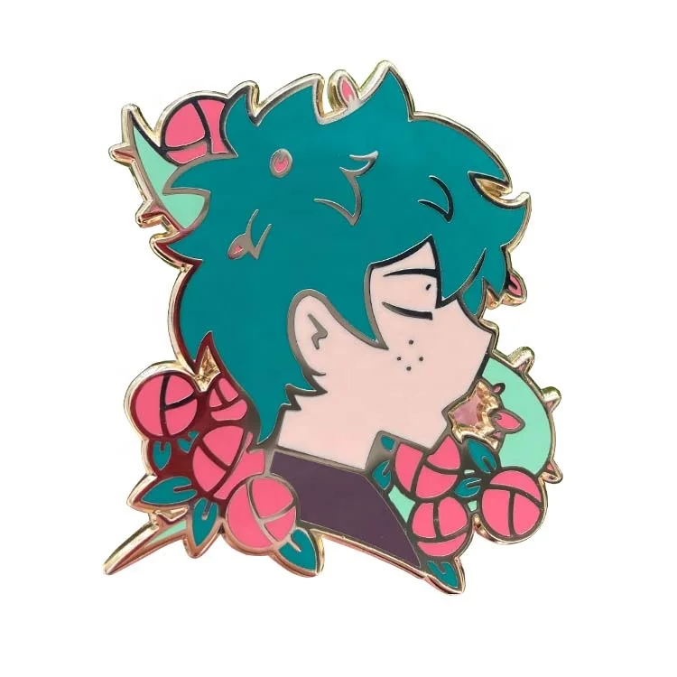 Low MOQ Enamel Pin Manufacture Gold Plated Hard Enamel Pins Custom