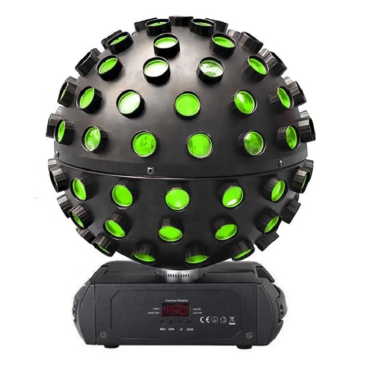 Colorful LED Sound Control Rotating Magic Ball Stage Light KTV Bar Private Room Large Size Household Magic Ball Effect Light