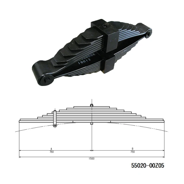 Custom Rear Leaf Steel Spring Travel Camper Van Car Spare Parts