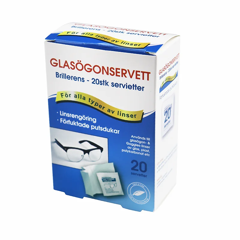 Одноразовые противотуманные салфетки для очков, влажные салфетки для чистки линз