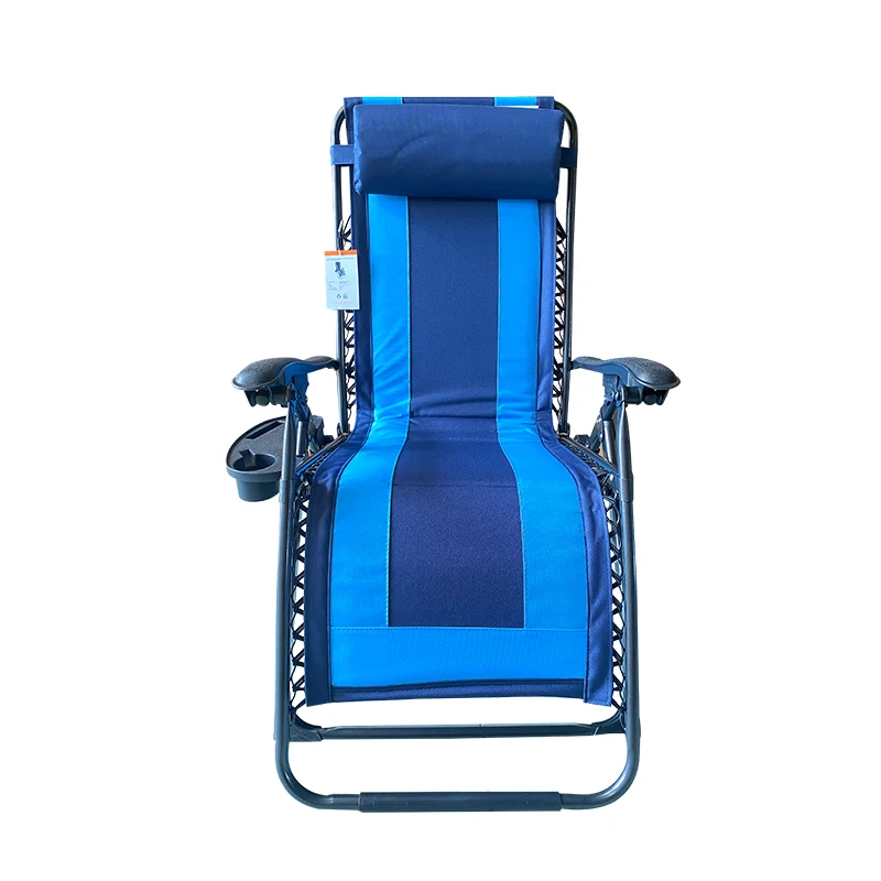 Modern Small-Space Occupying Good Water-Resistant Outdoor Padded Reclining Beach Chair Folding Lounge