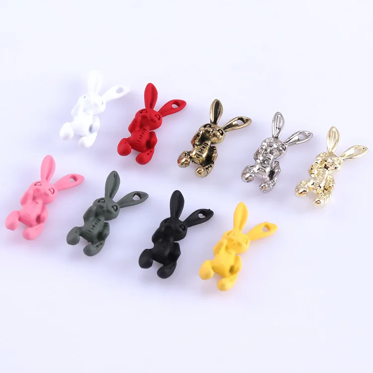 Skull sweet dark Rabbit Nail Art Charms  hare Nail Jewelry Piercing Ornaments DIY Fashion Manicure Nail Decoration Accessories