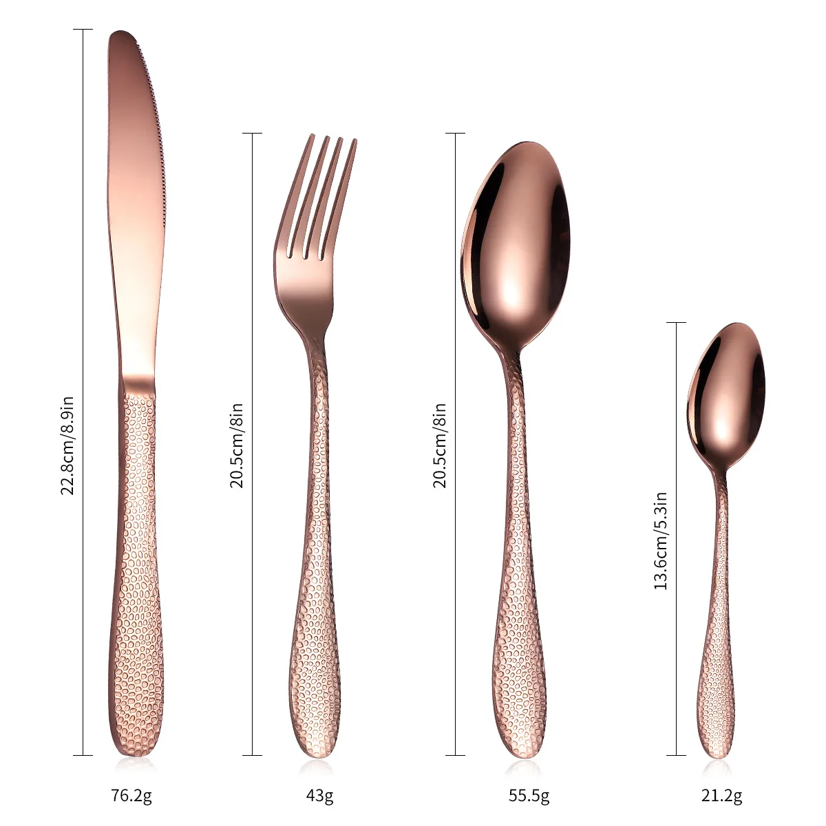 New Arrival Elegant Stainless Steel Cutlery Flatware Set Spoon and Fork Dinnerware Set for Wedding Restaurant