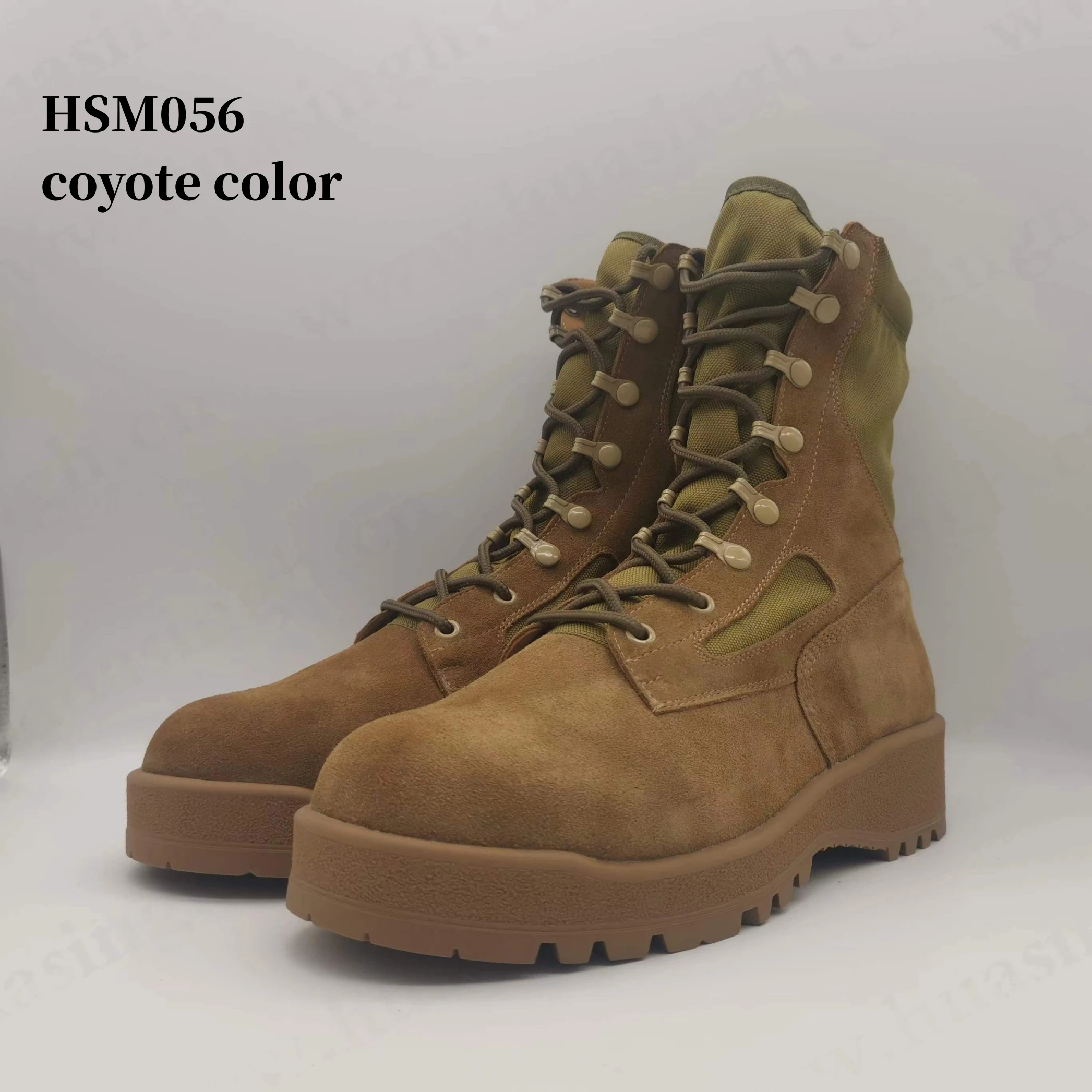 WCY Original Belleville Anti-slip Rubber Sole Tan Desert Boots Waterproof Marching Rip-resistant Tactical HSM056