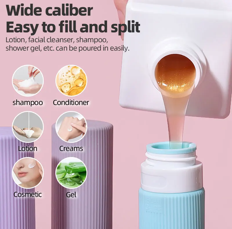 Leak Proof BPA Free Travel Bottles Toiletries Tsa Approved Travel Size Containers Travel Accessories