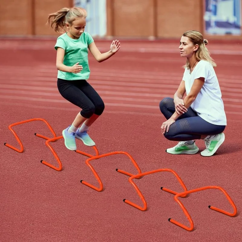 Wholesale Outdoor Fitness Sports Football Adjustable Hurdles Ladder Speed Agility Training Kit Set With Black Carry Bag