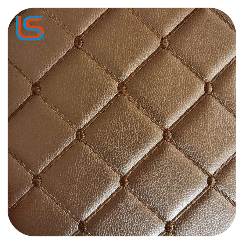 
Car Faux Stretch Mushroom PVC Sponge Leather Fabric 