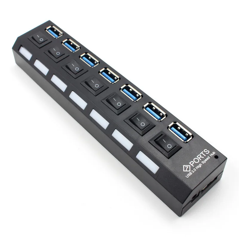  Концентратор 3 0 4/7 портов микро-USB концентратор разветвитель с адаптером питания USB-разветвитель 5