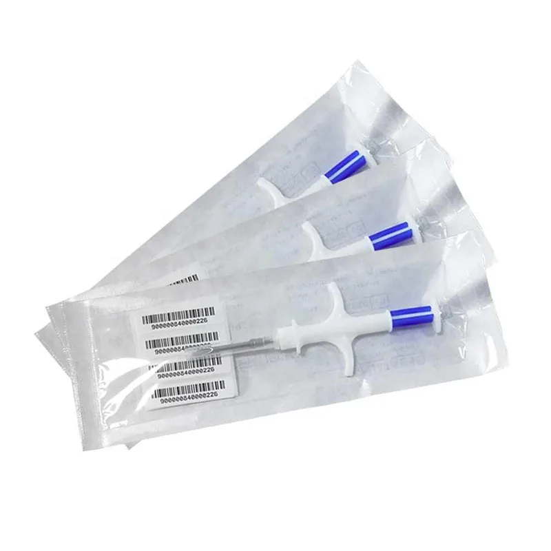 Factory supply 134.2khz ISO 11784 Implantable pet microchips The small size of 1.4*8mm microchip with 134.2khz EM4305 chip