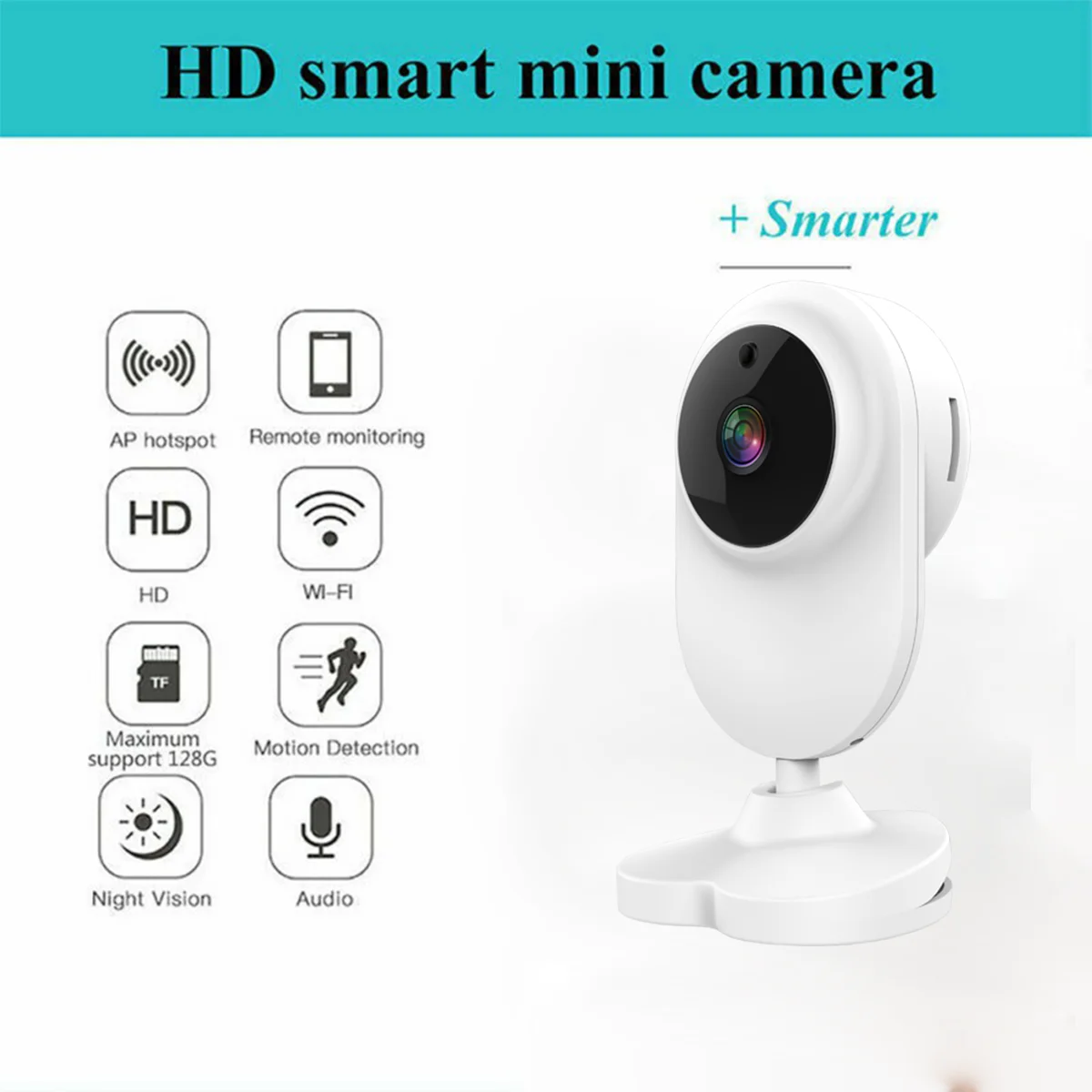 Baby Monitor with Camera and Audio Wifi Pet Camera Indoor 1080P Night Version 2 Way Audio