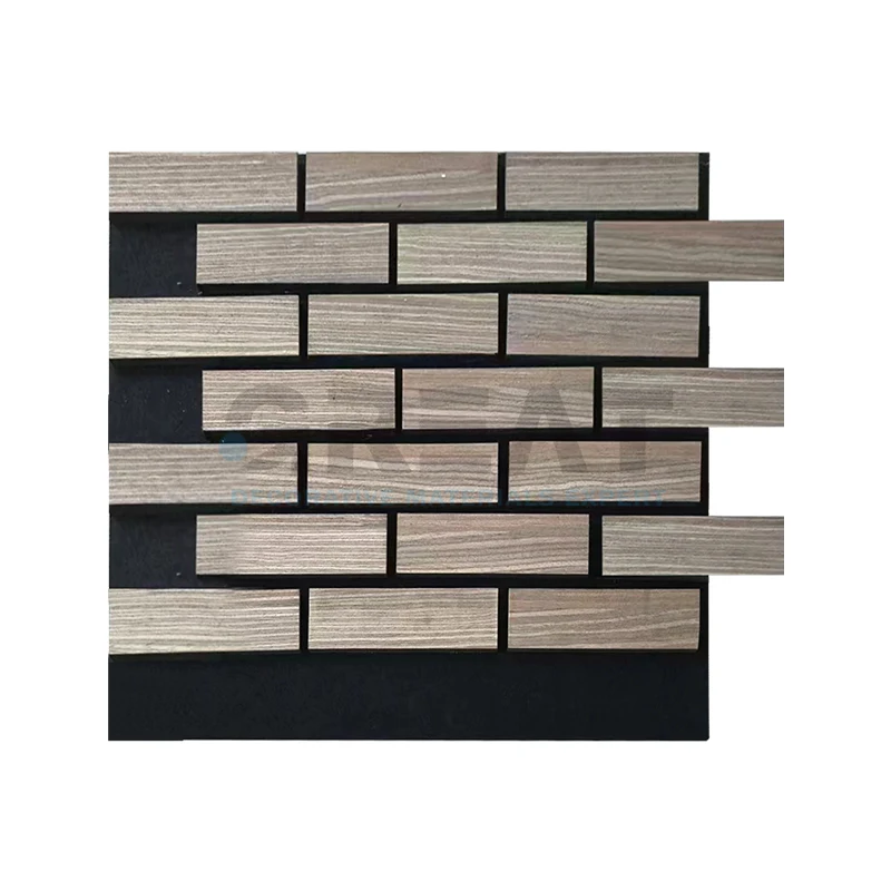 Wholesale High-quality  hexagon veneer acoustic panel soundproof wall panel wood  for home office