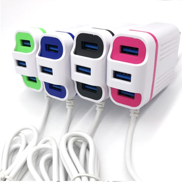 Заводская цена, 2 USB портативное зарядное устройство для мобильного телефона с V8 микро usb кабелем, светодиодная подсветка