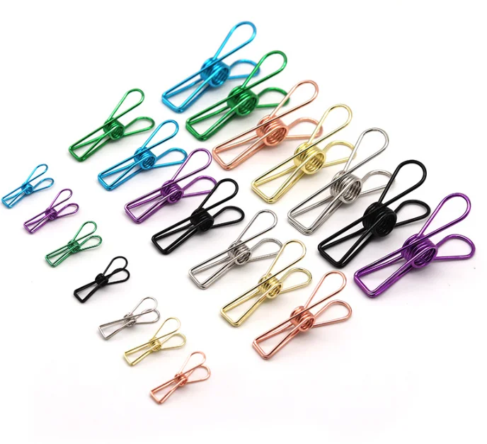 3pcs Metal Quickly Sealing Bags Clips Clamp Metal hook clip