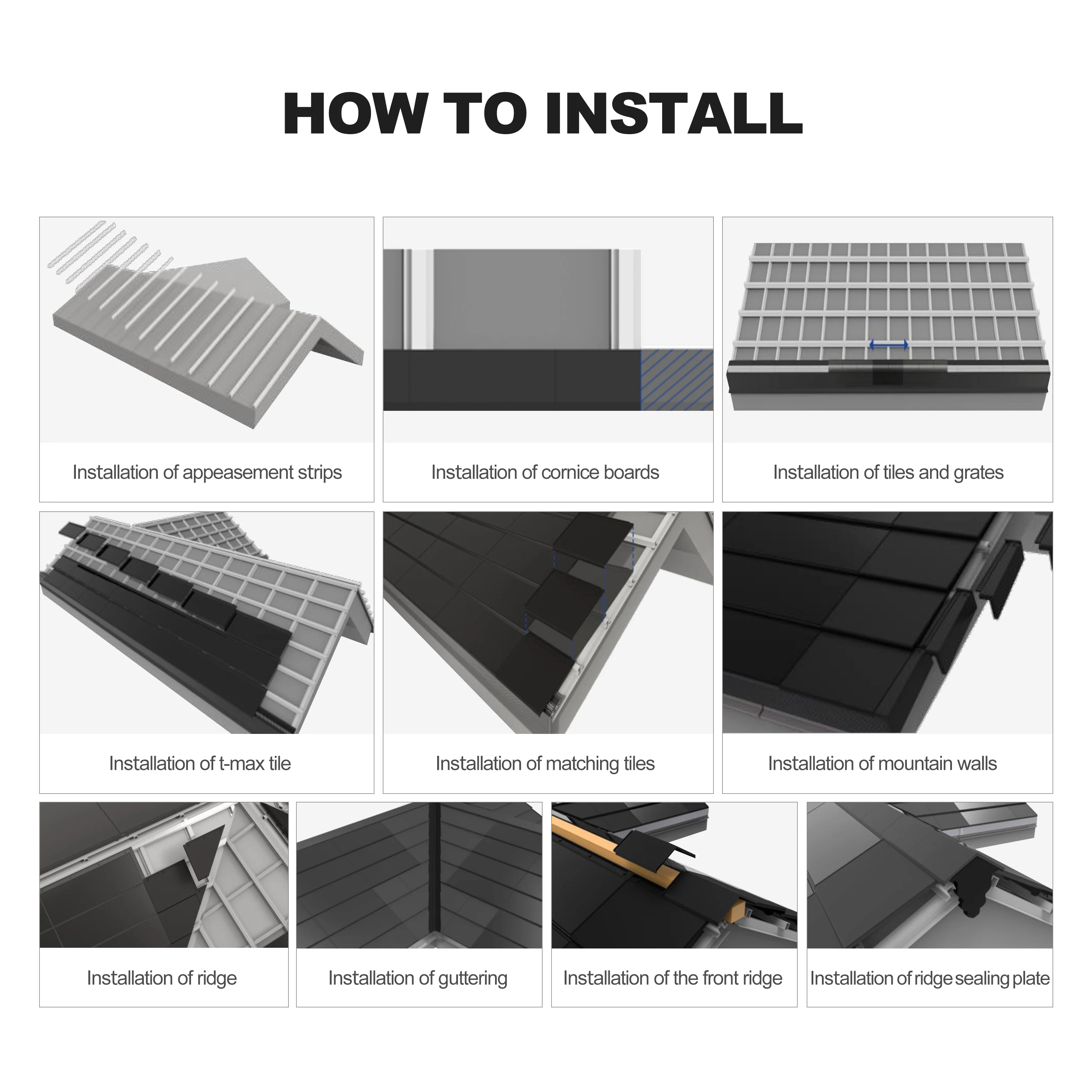 Top Quality Bipv Solar Panel Glass Facade For Building solar roof tiles photovoltaic Solar Roof Tile Bipv for Building