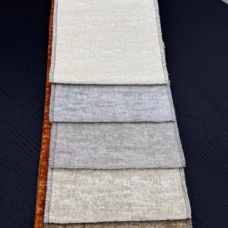 Textile Warp Jacquard Floral Sofa Fabric Textile 100% Polyester Chenille Fabric