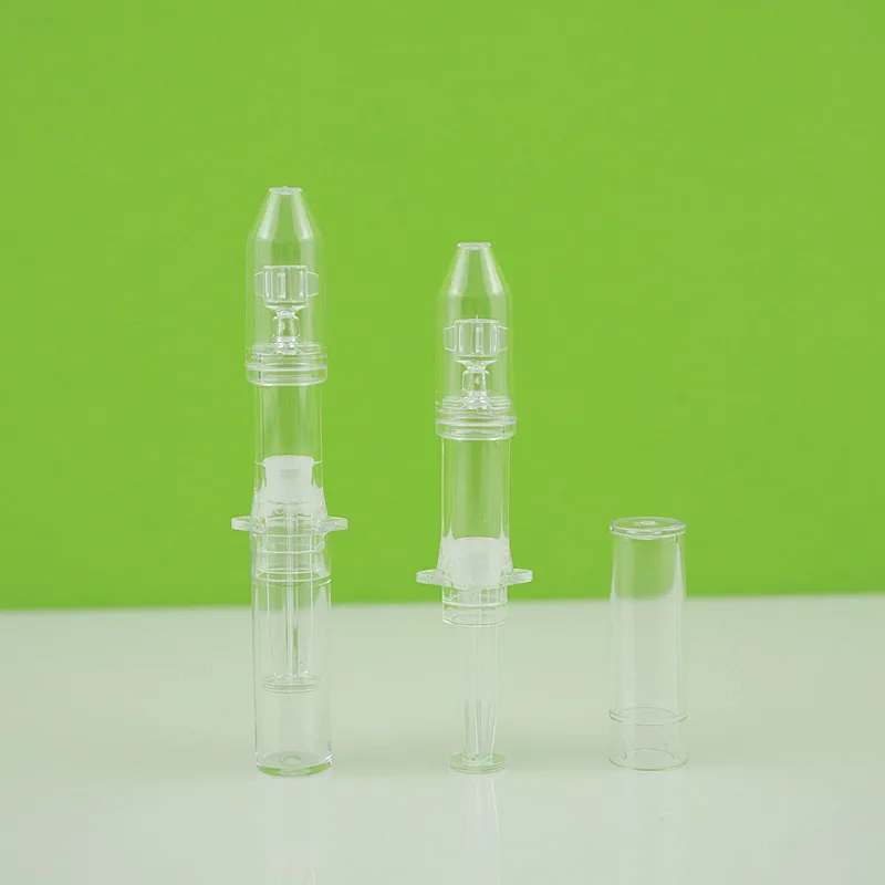 Clear eye cream plastic 1ML syringe tube