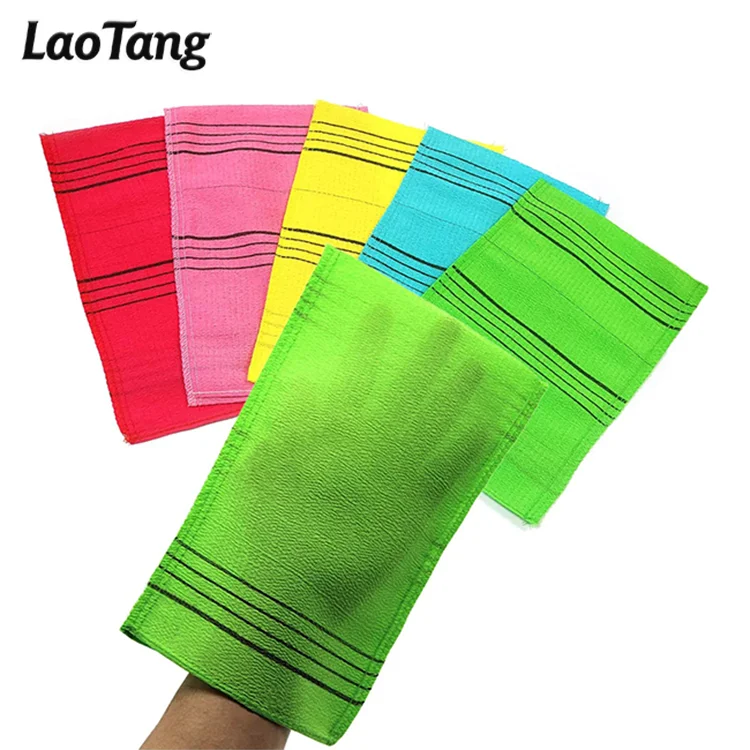Fast Delivery Exfoliating Washcloth Korean Exfoliating Mitt Colorful Exfoliating Cloth for Removing Dry