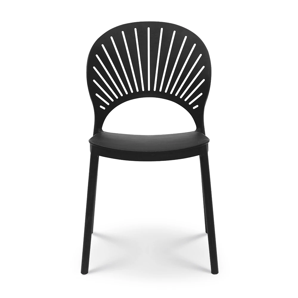 Wholesale simple plastic dining chair bulk outdoor plastic chairs
