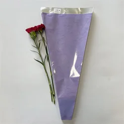 Hot sale exquisite bouquet bag transparent waterproof simple flower packaging bag