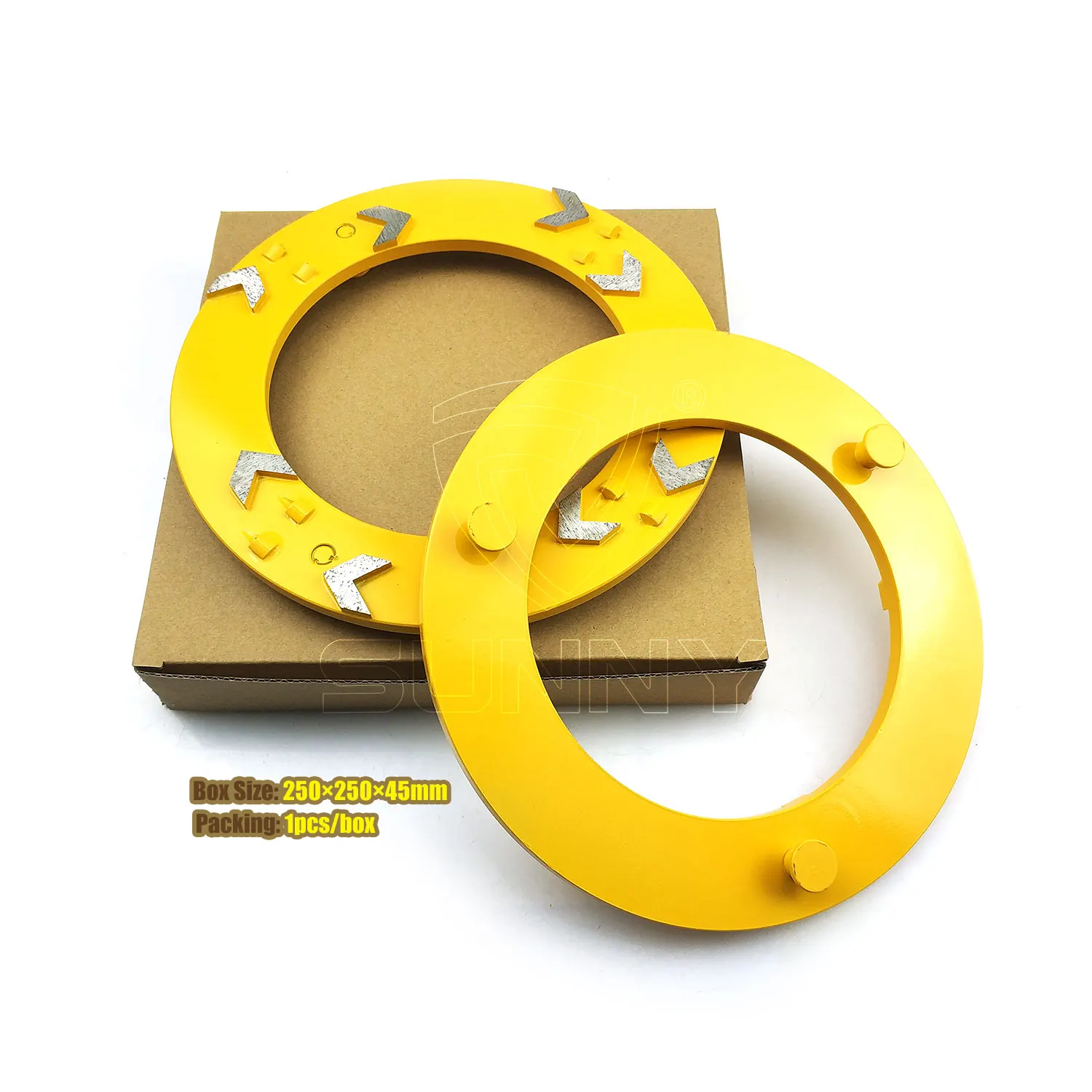 Sunny Premium Diamond Grinding Disc 240mm Arrow Segment Concrete Grinding Ring Wheel for Brand Grinder