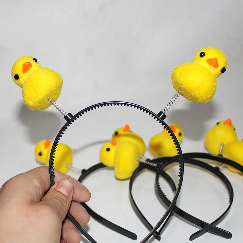 Wholesale Creative Headwear Cute Cartoon Animal Yellow Duck Headband For Children