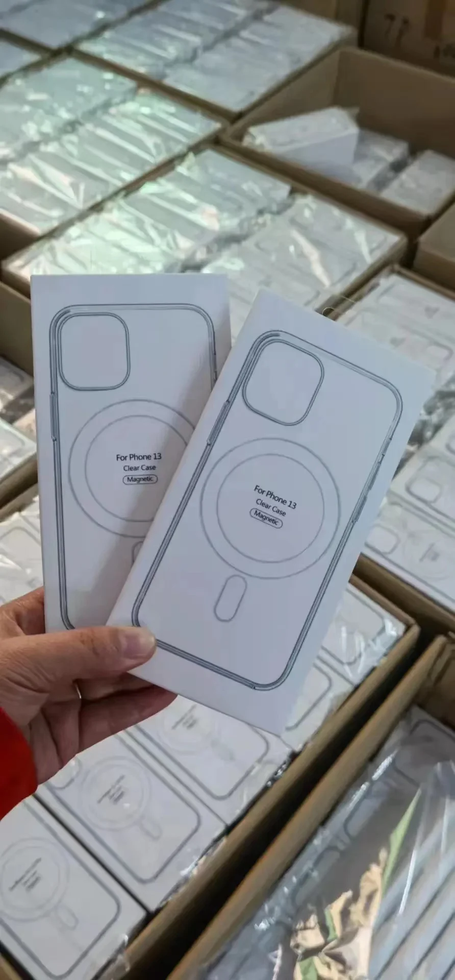 Прозрачный Магнитный чехол для телефона с беспроводным зарядным устройством для Magsafe samsung S22 ultra S22 Plus