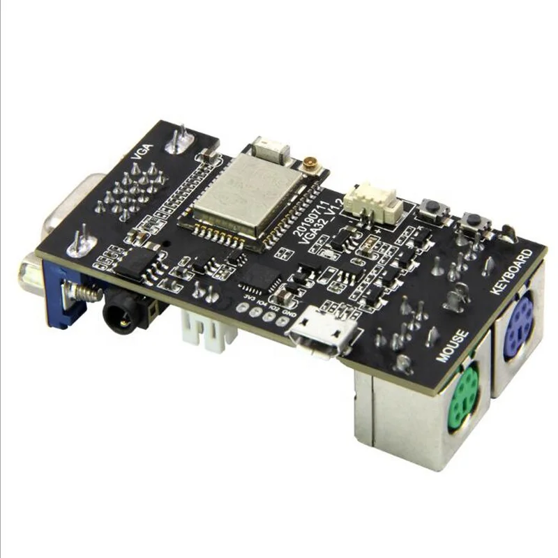 TTGO FabGL VGA32 VGA ESP32 PSRAM модуль V1.4 контроллер PS/2 мышь клавиатура графическая библиотека игры ANSI/VT терминальные схемы